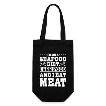 Meat diet - Gift Bag for Bottles - black - Front