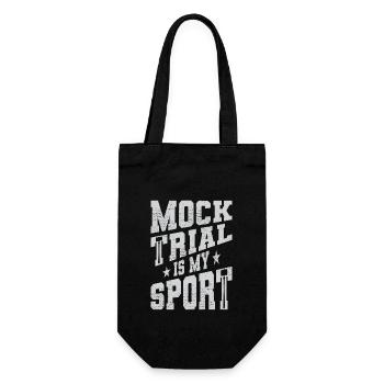 Mock Trial Is My Sport - Geschenkbeutel für Flaschen - Schwarz - Vorne