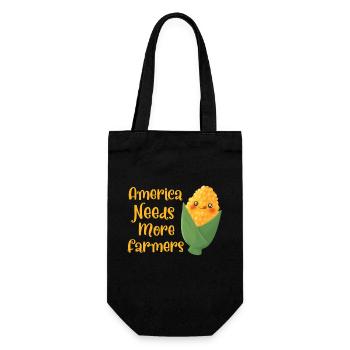 Funny Farmer Funny Farming Tractor Country Life - Gift Bag for Bottles - black - Front