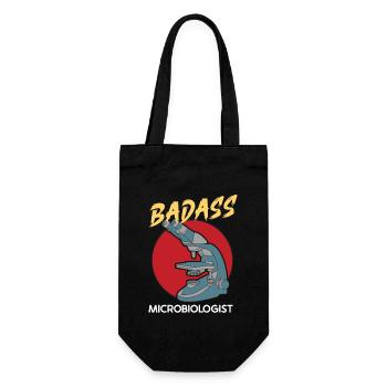 Microbiologist Microbiology Lab Staph Biology - Gift Bag for Bottles - black - Front