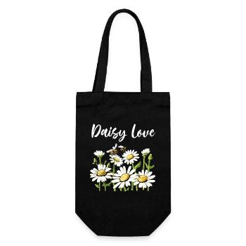 Daisy Love - Gift Bag for Bottles - black - Front