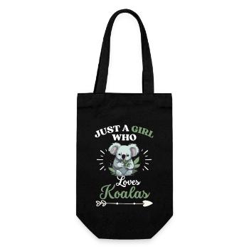 Animal de zoo Juste une fille qui aime les koalas Koala - Sac à bouteille - noir - Devant