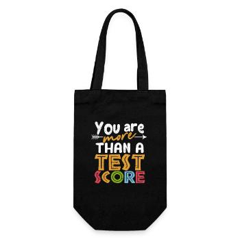 You're more than a test result Funny back to - Gift Bag for Bottles - black - Front