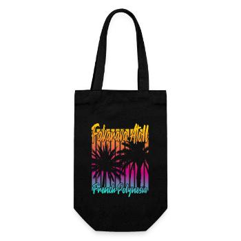 Sunset in Fakarava Atoll - Gift Bag for Bottles - black - Front