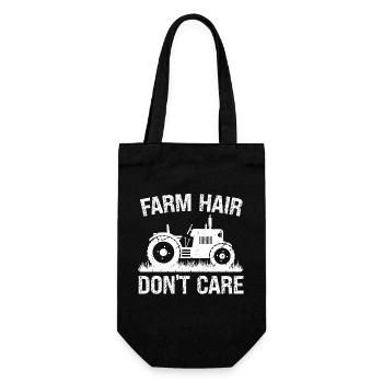 Les cheveux à la ferme sont sans importance - Sac à bouteille - noir - Devant