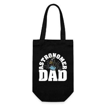 Space Astronomy Telescope Stars Hobby - Gift Bag for Bottles - black - Front