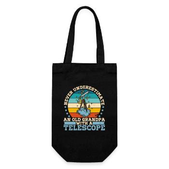 Telescope Physics School Astronomy Stars - Gift Bag for Bottles - black - Front