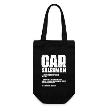 Vendeur de voitures drôle Définition Concessionnaires automobiles - Sac à bouteille - noir - Devant