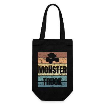 Retro Monster Truck Crunge - Sac à bouteille - noir - Devant