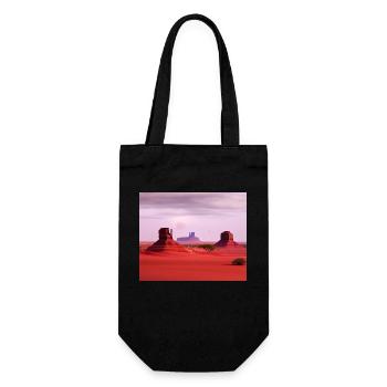 Monument Valley - Geschenkbeutel für Flaschen - Schwarz - Vorne