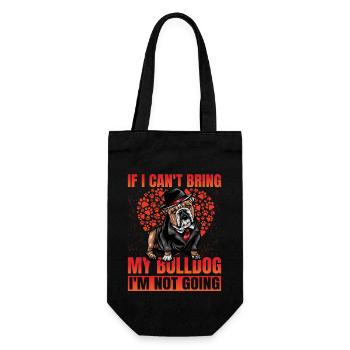 Si je ne peux pas amener mon Bulldog, je n’y vais pas - Sac à bouteille - noir - Devant
