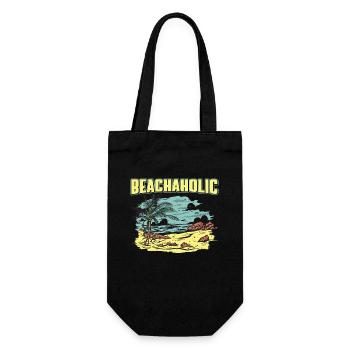 Vacances d’été et de Palm Beach amusantes - Sac à bouteille - noir - Devant
