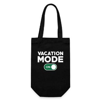 Fun vacation mode turned on - Gift Bag for Bottles - black - Front
