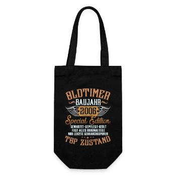 17. GEBURTSTAG OLDTIMER 2006 - Geschenkbeutel für Flaschen - Schwarz - Vorne