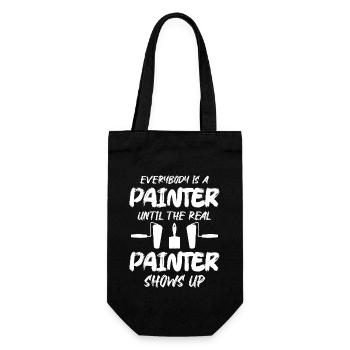 Tout le monde est peintre jusqu’au vrai spectacle de peintre - Sac à bouteille - noir - Devant