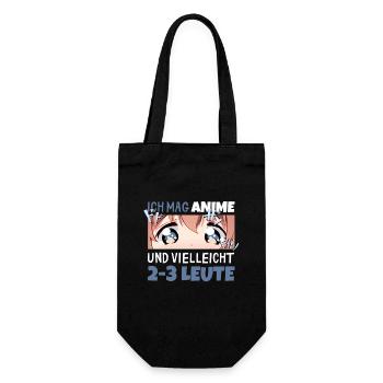 Sarkastisches Kawaii Statement für Manga-Liebhaber - Geschenkbeutel für Flaschen - Schwarz - Vorne