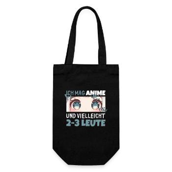 Sarkastisches Kawaii Statement für Manga-Liebhaber - Geschenkbeutel für Flaschen - Schwarz - Vorne