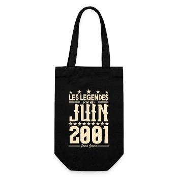 cadeau d'anniversaire juin 2001. Cadeau Juin 2001. - Sac à bouteille - noir - Devant