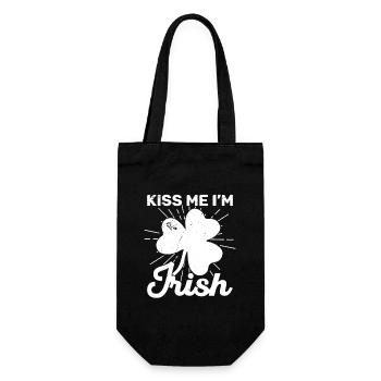 Irish Ireland Gaelic Origin National Gift - Gift Bag for Bottles - black - Front