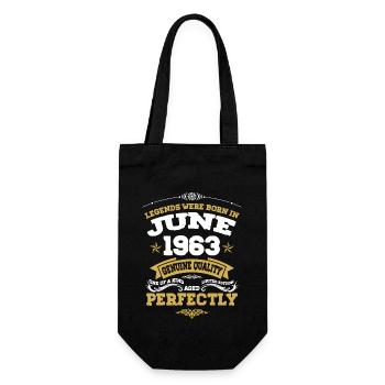 Vintage Aged To Perfection June 1963 - Gift Bag for Bottles - black - Front