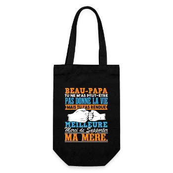 Beau Papa Fête Des Pères Beau Père - Sac à bouteille - noir - Devant