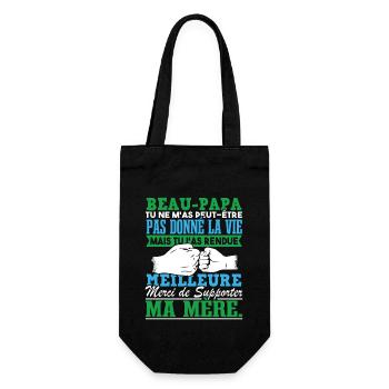 Beau Papa Fête des Pères - Sac à bouteille - noir - Devant