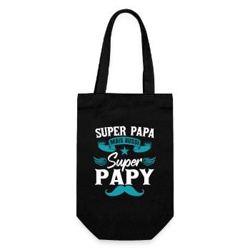 Drôle Fête Des Pères Papy - Sac à bouteille - noir - Devant