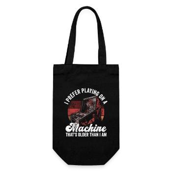 Retro-flipper-spieldesign Für Flipperspieler - Gift Bag for Bottles - black - Front