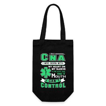 CNA I Am A CNA - Gift Bag for Bottles - black - Front