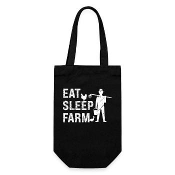 Food Sleeping Farm - Gift Bag for Bottles - black - Front