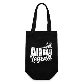 Airboat Legend Propeller Swamp Air Boat Hydroplane - Gift Bag for Bottles - black - Front