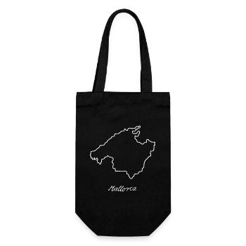 Map of the island of Majorca - Gift Bag for Bottles - black - Front