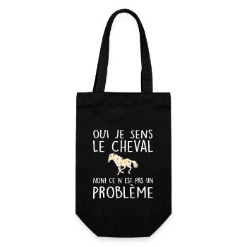 Oui Je Sens Le Cheval Non Ce N'est Pas Un Problème - Sac à bouteille - noir - Devant