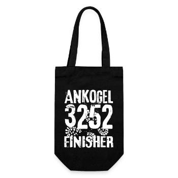 Ankogel Finisher Berg Bad Gastein Kärnten Salzburg - Geschenkbeutel für Flaschen - Schwarz - Vorne