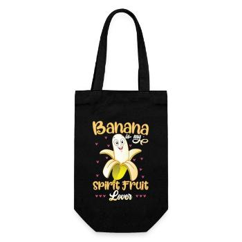 Banana Is My Spirit Fruit Lover - Gift Bag for Bottles - black - Front