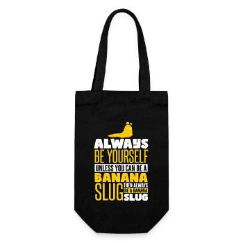 Always Be A Banana Slug - Gift Bag for Bottles - black - Front