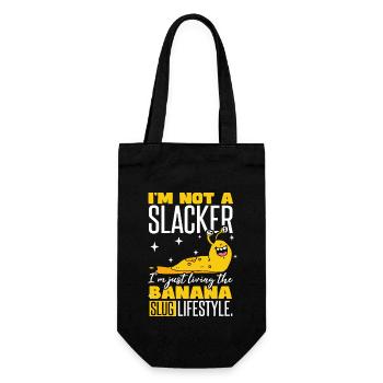 I'm Just Living The Banana Slug Lifestyle - Gift Bag for Bottles - black - Front