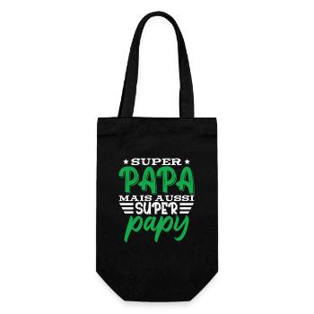 Fête Des Pères Papa Cadeau - Sac à bouteille - noir - Devant