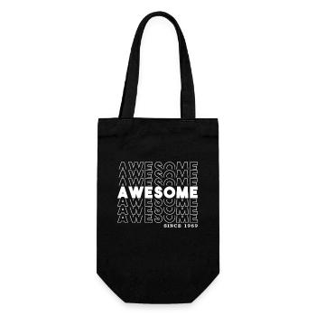 Awesome Since 1969 Man Woman Birthday Retro - Gift Bag for Bottles - black - Front