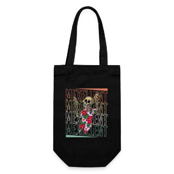 Mexico vacation skeleton tequila taco summer - Gift Bag for Bottles - black - Front