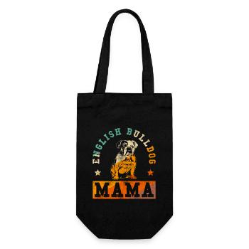 Bouledogue anglais Mama - Sac à bouteille - noir - Devant