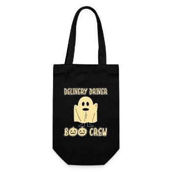 Delivery Driver Boo Crew Creepy Halloween Party - Gift Bag for Bottles - black - Front