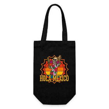 Mexico Vacation Summer Taco Tequila Mexican - Gift Bag for Bottles - black - Front