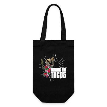 Mexico Taco Summer Skeleton Holiday Tequila - Gift Bag for Bottles - black - Front
