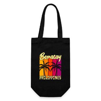 Sunset Boracay Philippines - Gift Bag for Bottles - black - Front