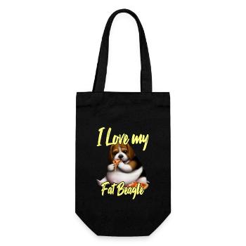 J’aime mon gros beagle - Sac à bouteille - noir - Devant