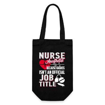 Nurse Anesthetist Nurse Anesthetist Job Title - Gift Bag for Bottles - black - Front