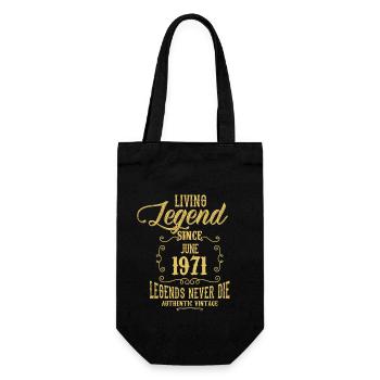 Living Legend since June 1958 - Gift Bag for Bottles - black - Front