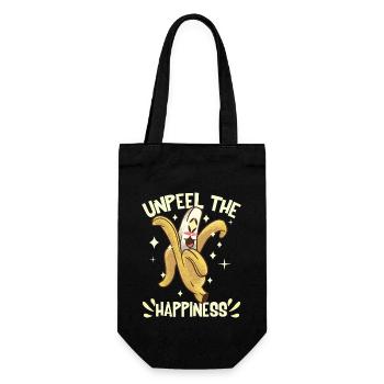 Décortiquez le bonheur - Sac à bouteille - noir - Devant