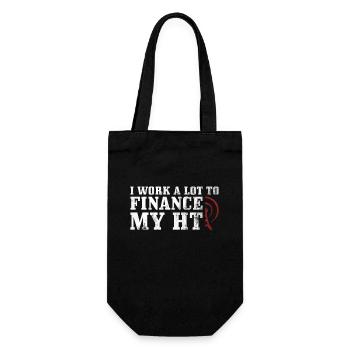Amateurfunk-design Für Amateurfunk-amateur - Geschenkbeutel für Flaschen - Schwarz - Vorne
